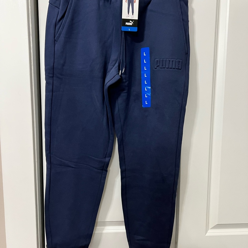 New puma men's fleece joggers - Picture 3 of 9